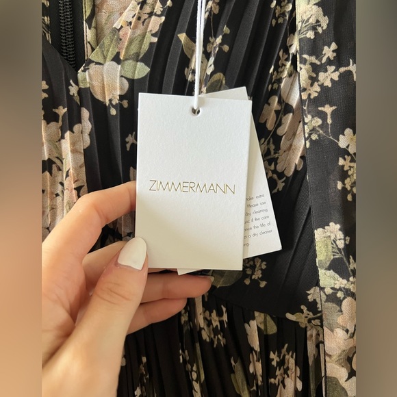 ZIMMERMANN NWT- Floral Pleat Dress - Picture 8 of 8